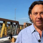 Puentes sobre el río Vaqueros y Circunvalación: Sáenz supervisó la obra que avanza con asistencia financiera provincial